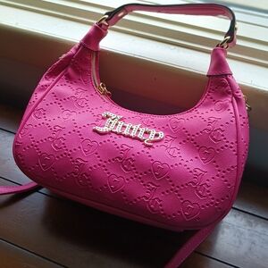 Juicy Couture Pink hand/shoulder bag with JC jewel charm